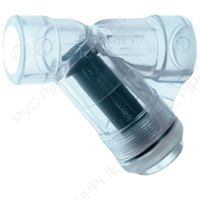 3/4" Clear PVC Y Strainer, Hayward, YS00075S