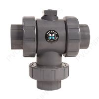 Hayward Actuator Ready TW Series 3-Way True Union Ball Valve