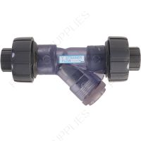 1" Hayward YS Series PVC True Union Y Strainer w/Threaded ends