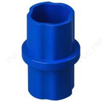 1 1/4" Blue Internal Coupling Sch 40 Furniture Grade PVC Fitting