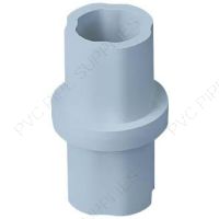1 1/4" Gray Internal Coupling Sch 40 Furniture Grade PVC Fitting