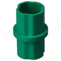 1 1/4" Green Internal Coupling Sch 40 Furniture Grade PVC Fitting