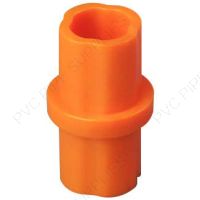 1 1/4" Orange Internal Coupling Sch 40 Furniture Grade PVC Fitting