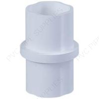 1 1/4" White Internal Coupling Sch 40 Furniture Grade PVC Fitting