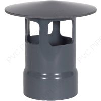 34" PVC Duct Rain Cap A, 1034-WCA-34