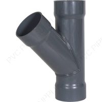 7" x 6" x 5" PVC Duct Reducing 45 Deg Wye, 1034-Y-070605