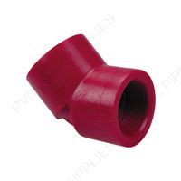 3/4" Red Kynar PVDF 45 Elbow, 3819-007