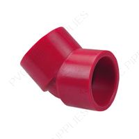 3" Red Kynar PVDF 45 Elbow, 3817-030