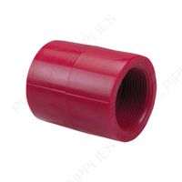 2" Red Kynar PVDF Coupler, 3830-020