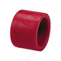 1" Red Kynar PVDF Cap, 3847-010