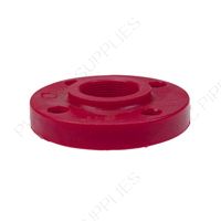 1" Red Kynar PVDF Heavy Duty Flange, 3852-H10