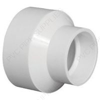 8" x 4" Red Coupling DWV Fitting, D102-582
