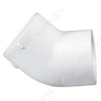 8" Schedule 40 PVC 45 Elbow Socket, 417-080