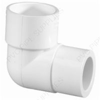 2" x 1 1/4" Schedule 40 PVC 90 Elbow Socket, 406-250