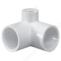 1" Schedule 40 PVC Side Outlet Elbow Socket x FIPT, 414-010