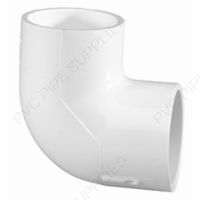 1" Schedule 40 PVC 90 Elbow Socket, 406-010