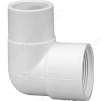 1 1/2" Schedule 40 PVC 90 Street Elbow Spigot x FPT, 411-015