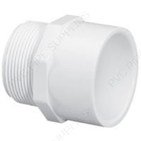 4" Schedule 40 PVC Male Adaptor MPT x Socket, 436-040