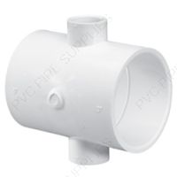 3" x 2" Schedule 40 PVC Cross Socket, 420-338