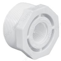 1" x 3/4" Schedule 40 PVC Reducer Bushing MPT x FPT, 439-131