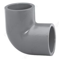 1/4" Schedule 80 PVC 90 Deg Elbow Socket, 806-002