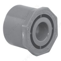 3/8" x 1/4" Schedule 80 PVC Reducer Bushing Spigot x Socket, 837-052