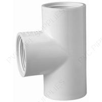 3/4" Schedule 40 PVC Tee Threaded, 405-007