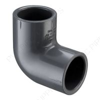 1/2" Schedule 80 PVC 90 Deg Elbow Socket, 806-005