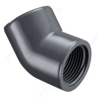 1 1/4" Schedule 80 PVC 45 Deg Elbow Threaded, 819-012