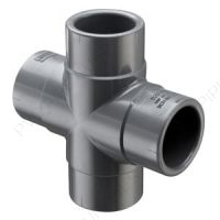 2 1/2" Schedule 80 PVC Cross Socket, 820-025