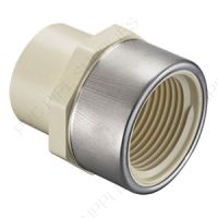 3/4" CPVC CTS Female Adapter w/SS Ring Socket x FPT