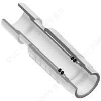 1" PVC Short Repair Coupling, EPDM