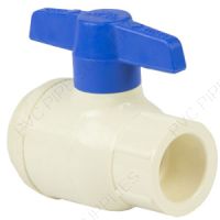 1" CPVC CTS Commercial Ball Valve Socket x Socket, EPDM O-Ring
