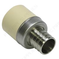 1/2" CPVC CTS PEX Transition Adapter Socket x SS PEX Barb