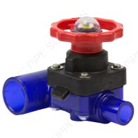 2" x 2" Spears PVC Low Extractable Zero Dead-Leg Diaphragm Valve, Spigot