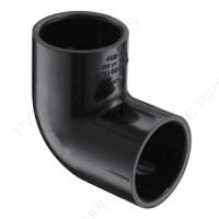 1/2" PVC Schedule 40 Black Elbow Socket x Socket