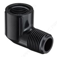 1/2" PVC Schedule 40 Black Elbow MPT x FPT