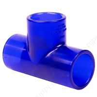 1" PVC Low Extractable Tee Socket x Socket x Socket