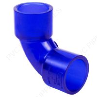 1/2" PVC Low Extractable Elbow Socket x Socket