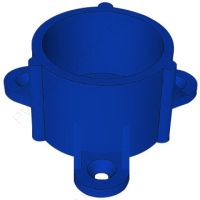 1 1/4" Blue Table Cap Furniture Grade PVC Fitting