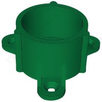 1" Green Table Cap Furniture Grade PVC Fitting