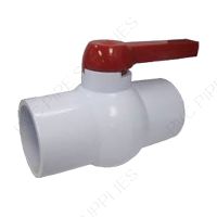 3" PVC Compact Ball Valve White Socket, 1030WS