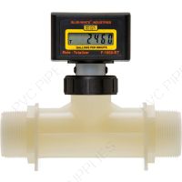 2" MPT Paddlewheel Flow Meter with Molded In-Line Body (15-150 LPM), TB-200MI-LPM1