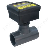 1" Paddlewheel Flow Meter with Solvent Weld PVC Tee Body (25-250 LPM), AOS110ATLM1