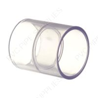 1 1/4" Clear PVC Coupling Socket, 429-012L