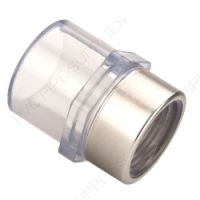 1/2" Clear PVC Female Adaptor Socket x FPT, 435-005SRL