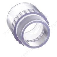 3/8" Clear PVC Male Adaptor MPT x Socket, 436-003L