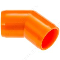 1/2" Orange 45 Elbow Furniture Grade PVC Fitting