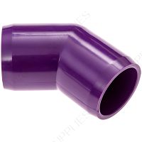 1/2" Purple 45 Elbow Furniture Grade PVC Fitting