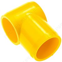 3/4" Yellow T-L Slip Tee Furniture Grade PVC Fitting